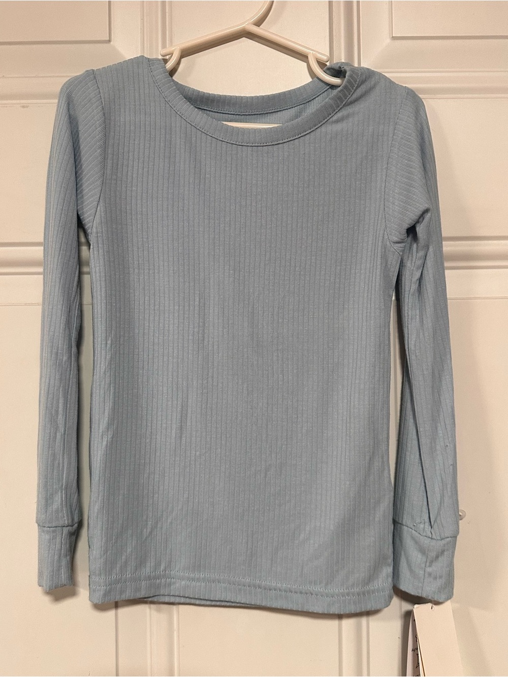 Carter's Light Blue Ribbed Long Sleeve Top